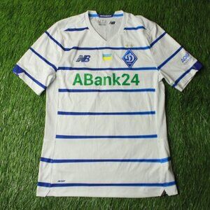 DYNAMO KIEV UKRAINE # 97 2020/2021 MATCH WORN FOOTBALL JERSEY HOME NEW BALANCE